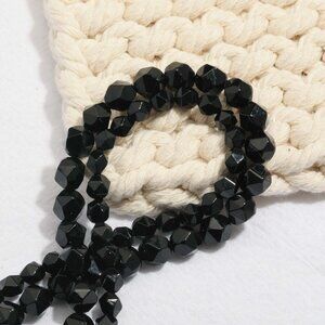 6mm Star Cut Faceted Onyx Agate Beads DIY Jewelry Making